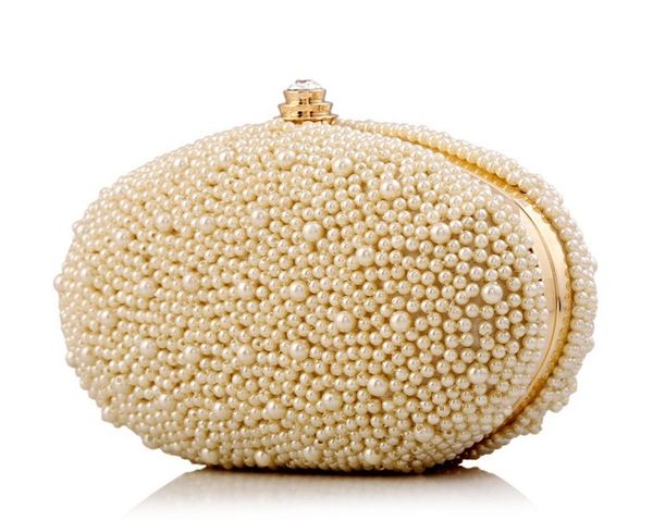 

2020 new style women pearl small clutch chain bag for party