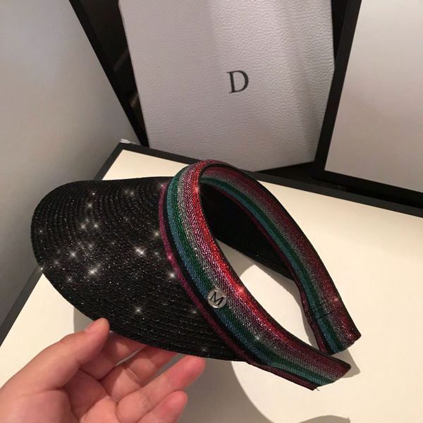 

svtlw korean sunscreen straw sunscreen style new female summer sky straw ins sydney hat with the same style sun-shading and sun-proof ca, Blue;gray