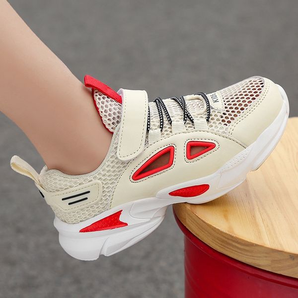 

z8gfe детские полая из мужских средних и крупных детской спортивных спортивной обуви сетки кроссовок обуви 2020 новых летнего студента начал, Black