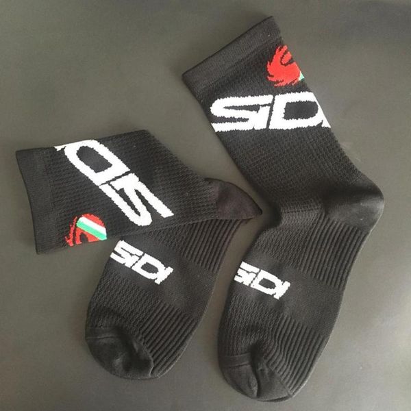 

new cycling socks men sports outdoor black white breathable road bikes socks