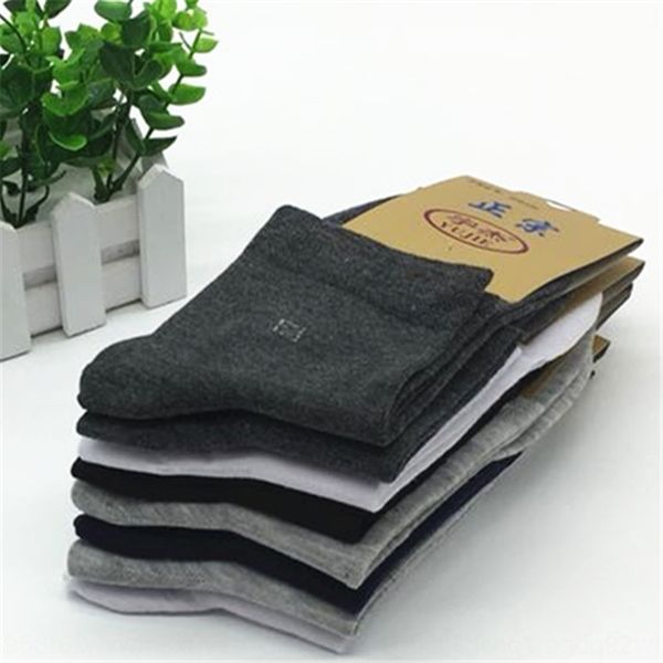 

ox7ix весной и летом новый хлопок твердых весной и летом новые спортивные бизнес цветные мужские носки плюс большой размер высокая труба слу, Black