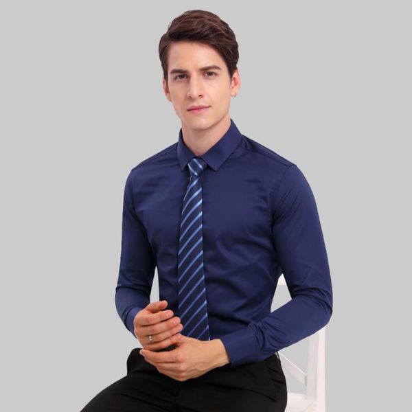 

cotton casual male shirt long-sleeves slim business fit shirt vintage mandarin collar for men office mens dress shirts men white, White;black