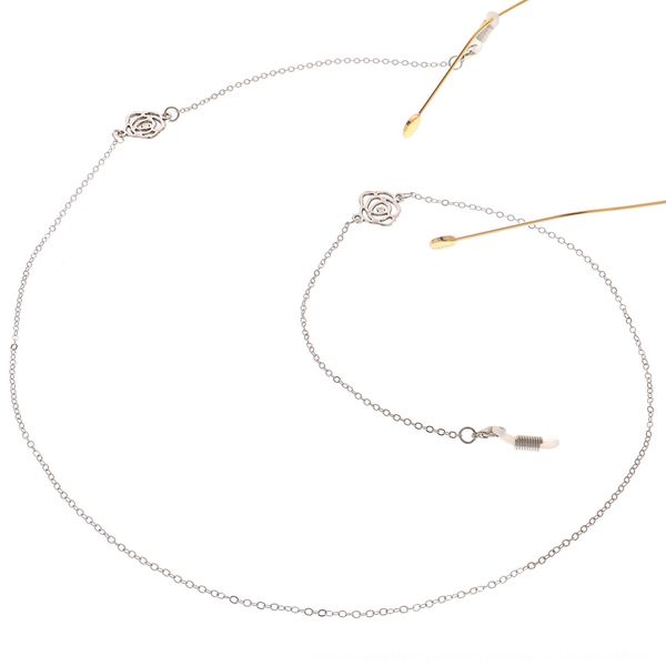 

серебряная роза ручной работы цепи солнце деликатных аксессуаров солнца аксессуары солнцезащитные очки не скользят декоративные очки кадр, Blue