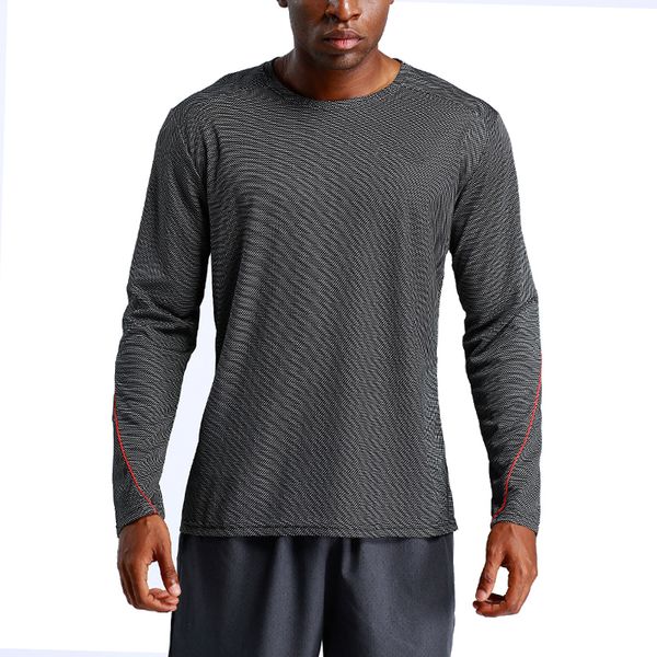 

quick dry running shirts men long sleeve loose sports t-shirts basketball training sportswear winter autumn male fitness shirts, Black;blue