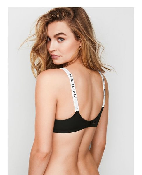 

bra fashion seamless letter straps bra lingerie comfort wireless bras women underwears adjustable push up bralette, Red;black