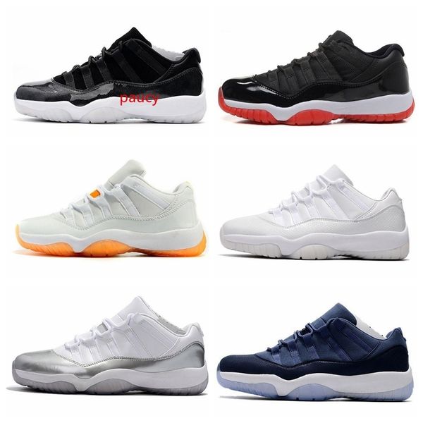 

11s mens basketball shoes low sneakers and gown gamma blue iridescent gym red unc concord bred trainer sport sneakers