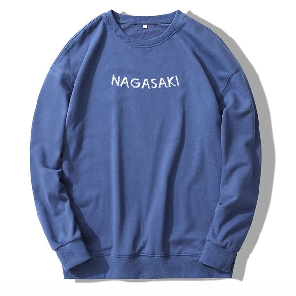 

2019 fall/winter new chinese style crane printed sweater men's loose off-shoulder pullover terry men's sweater, Black