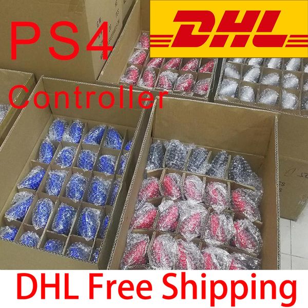 

shock 4 wireless bluetooth ps4 vibration joystick game controllers for sony play station 4 game system with retail box dhl ing