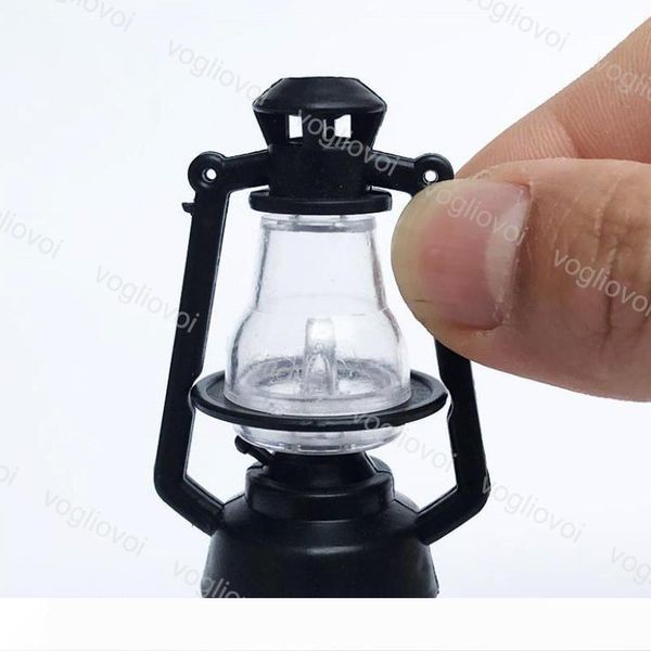 

1:12 scale retro oil lamp dollhouse miniature toy doll food kitchen living room accessories black acrylic 3x3x5cm eub