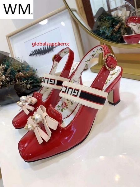 

selling ladies bow square head high heels women high heels sandals slippers mules slides pumps shoes sneakers dress shoes, Black;green