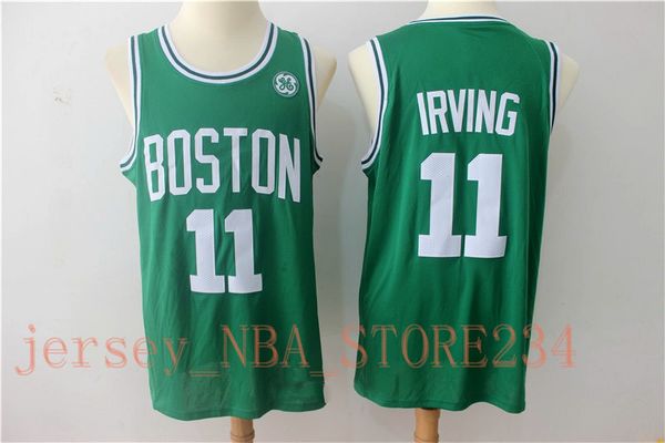 

mens 7# jaylen brown basketball green vintage jersey 0 jayson tatum boston celtics 11 kyrie irving jerseys, Black;red