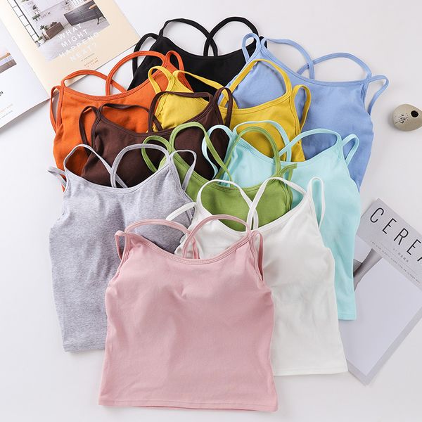 

women tank crop female seamless underwear lingerie fashion beauty back crop summer camisole, Black;white