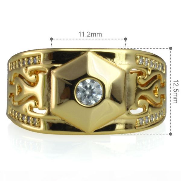 

men's 18k gold filled wedding engagement ring band (r285) sz 8-15, Silver