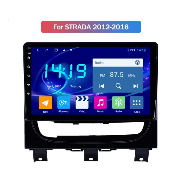 10-Zoll-HD-Touchscreen-Auto-DVD-Video-Player für Fiat STRADA 2012–2016, GPS-Navigation mit Bluetooth, USB, SD, Lenkradsteuerung, Canbus