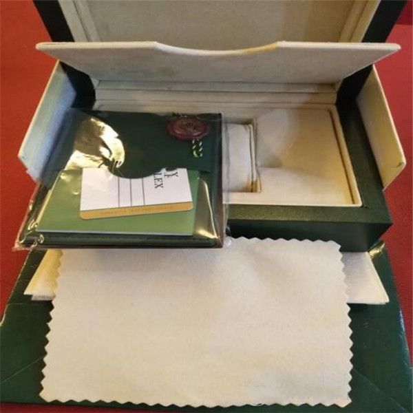 

luxury watch mens for rolex watch box original inner outer womans watches boxes men wristwatch green box booklet card 5010, Black;blue