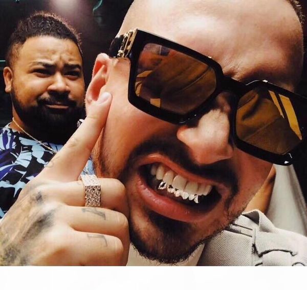 

wholesale-luxury millionaire m96006wn sunglasses full frame vintage designer women sunglasses fo gold logo men glass sell gold plated, White;black