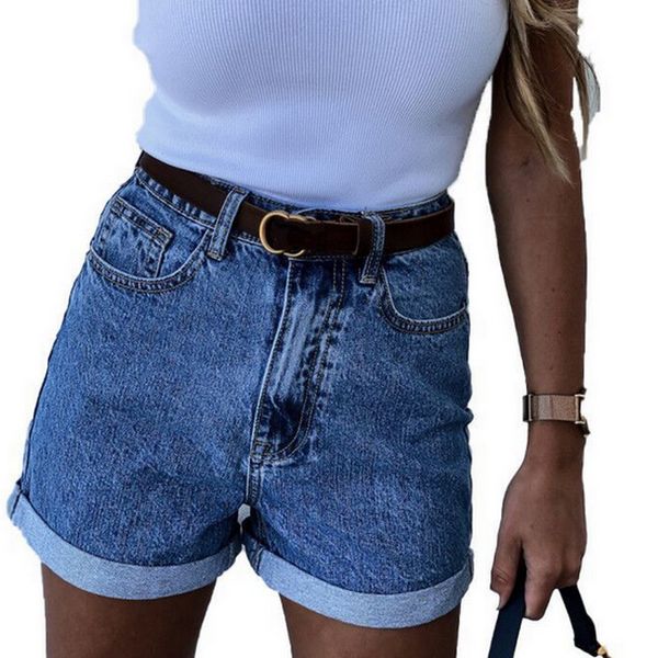 

2020 new summer womens shorts fashion high waist zipper pocket demin short pants slim ladies outdoor solid color crimping shorts, White;black
