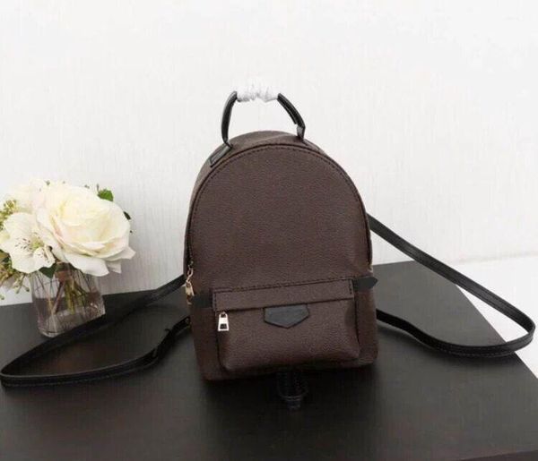 

hight quality women's palm springs backpack mini genuine leather children backpacks women printing leather backpack m41560