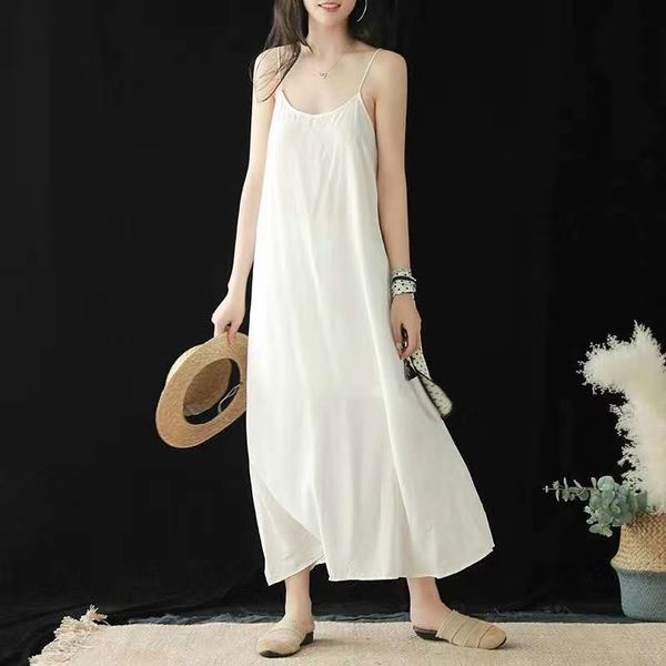 

new women wear long lining base suspender suspender sling sling skirt dress sleeveless inner vest long skirt, Camo