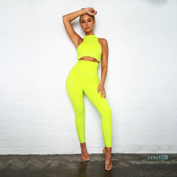 

женщины 2 шт тренировки йога наборы спортивной одежды zipper crop tops проложенные и gym push up леггинсы спортивные костюмы женские костюмы, White;red