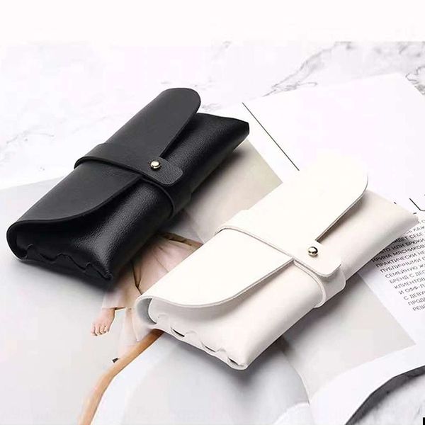 

portable leather soft bag handmade sun sun glasses box pvc leather handmade sunglasses box, Blue