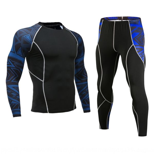 

men's fitness sports tight suit quick-drying football flower arm trousers running printed long sleeve basketball basketball, White;black