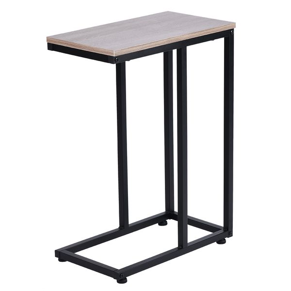 

simple iron sofa table side table accent table wood grain