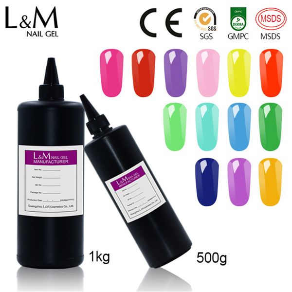 

nail gel l&m bulk package colorful polish whocolor bling gelpolish in kg salon soak off uv lacquer, Red;pink