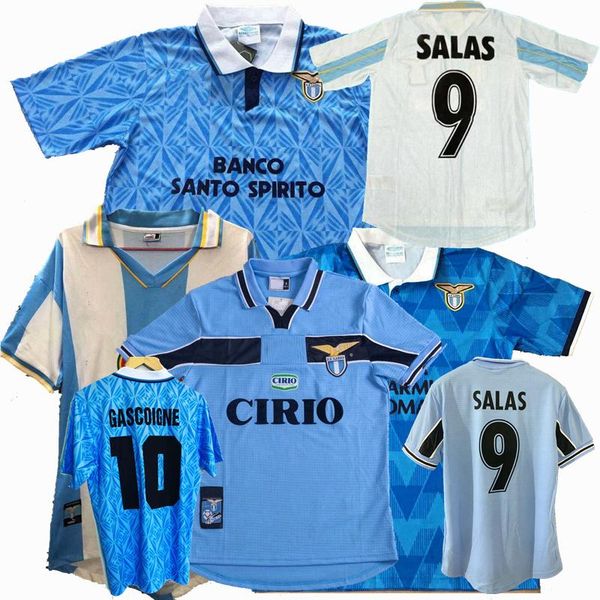 

retro classic 1989 1990 1991 1992 1999 2000 2001 lazio soccer jerseys nedved simeone salas gascoigne home away retro football shirt, Black;yellow
