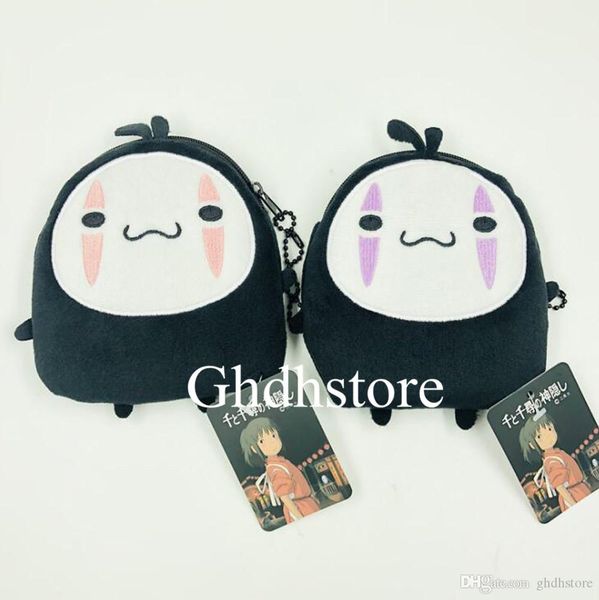 

new 2 styles spirited away faceless man plush bag anime collectible soft dolls party gifts coin bags