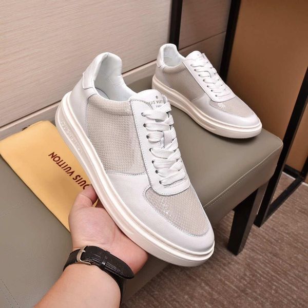 

2020b limited edition luxury design mens leather printed sneakers all-match fashion mens casual shoes mens banquet shoes size: 38-451, Black