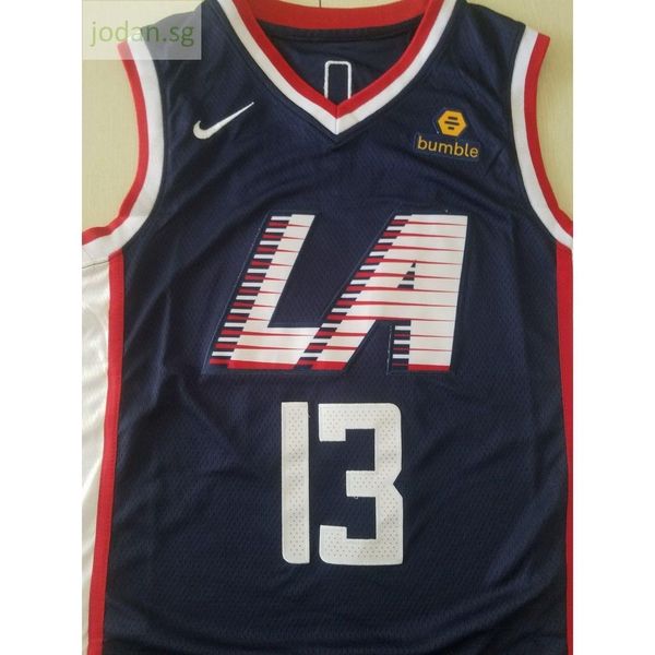 

687 new jersey men's george #13 ports jerseys s-xxl stitched jersey, Black;white