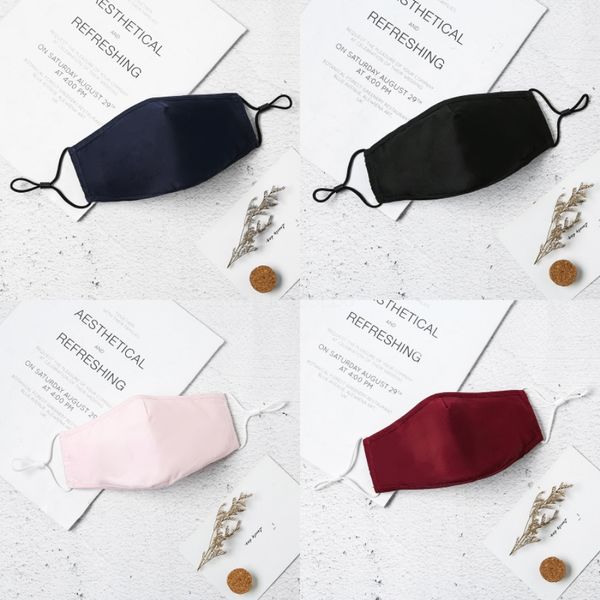 

2020 new washable elastic mascherine mouth masks camo print designer printed 4 layer earloop dust filtrition face mask for man w #858#128, Black