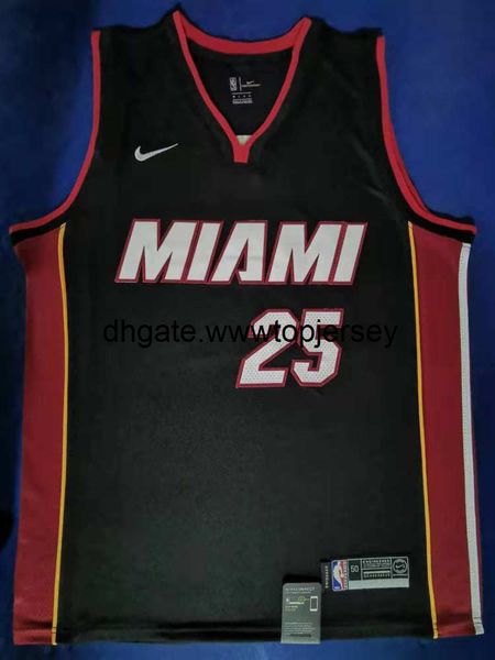 

2019-20 men's kendrick nunn #25 black asketball jersey, Red