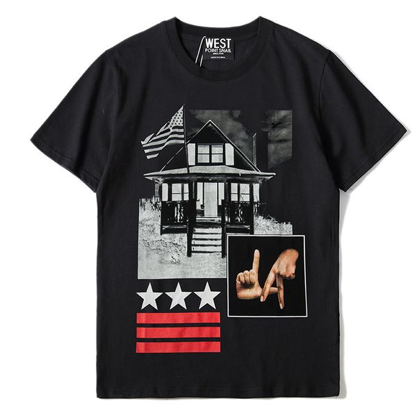 

givenchy gvc роскошные мужские дизайнер футболка конструктора вскользь короткими рукавами мода печать высокого качества мужчины женщины hip, White;black