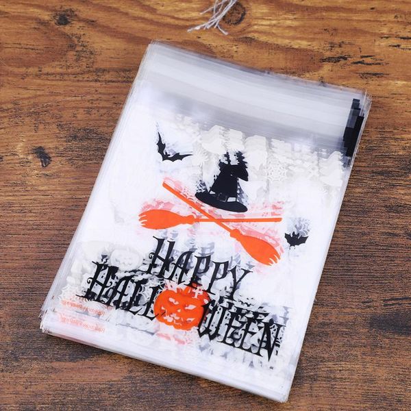

200pcs halloween cartoon candy bag self-sealing cookie bag candy
