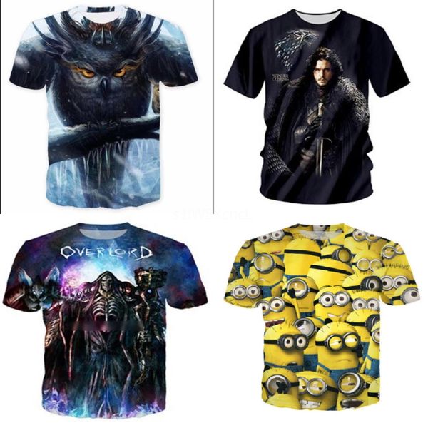 

art elepant summer retro print t-sirt men's t-sirt new ladies t punk rock plus size spring and sort sleeve streetwear#988, White;black