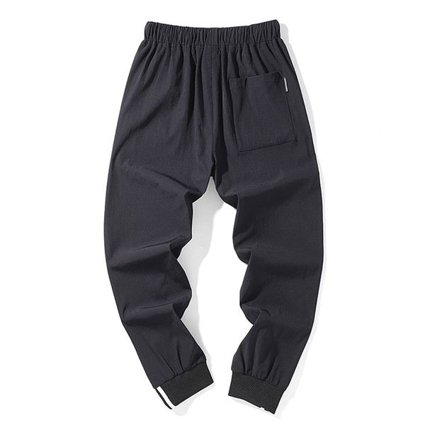 

men's pants fashion cargo men street style cotton tactical jogger male casual slim sweatpants hip hop harem, Black