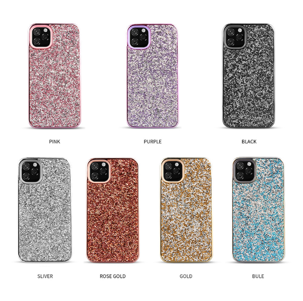 

suitable for iphone 11pro max rhinestone crystal glitter powder electroplating mobile phone case