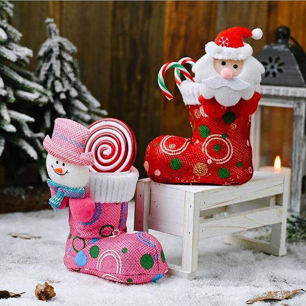 

christmas decorations home merry candy boots gifts xmas stocking decor year decoration