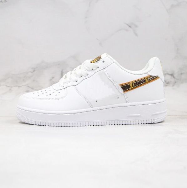 

2020 custom 1 low time out airs one utility brown orange men running shoes forceds sneakers trainers 1s sports skate skateboard size 11