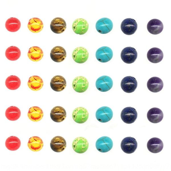 

diy accessories scattered boxed set 8mm new colorful yoga diy bracelet beads bracelet with beads, Silver