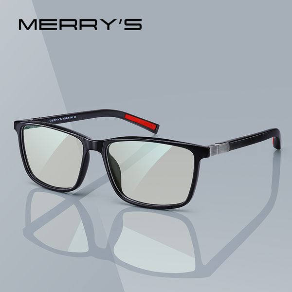

merrys design men anti blue ray light blocking glasses for computer men square eyewear silicone temple s2518flg, White;black