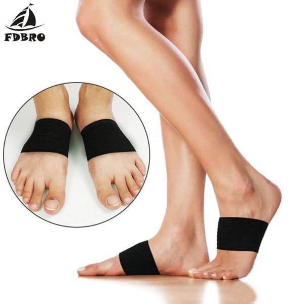 

ankle support fdbro 1pair men women arch compression sleeve plantar fasciitis flat feet elastic bandage foot brace sale, Blue;black