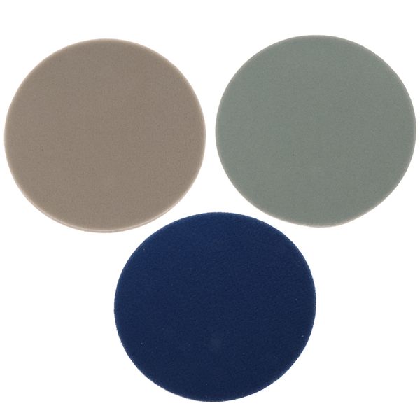 

3 x polish self-adhesive disc angle grinder buffing pad flocking sandpaper