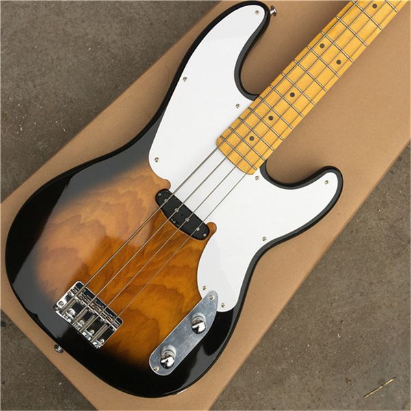 

custom natural vintage 4 string bass electric guitar musical instrument store with ing