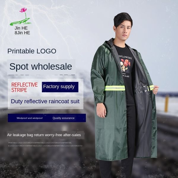 

одежда vsmud ткани оксфорд отражающей ткань оксфорд тело одежды тела открытой комбинезон дождевик стройплощадка езда по охране труда рая, Black