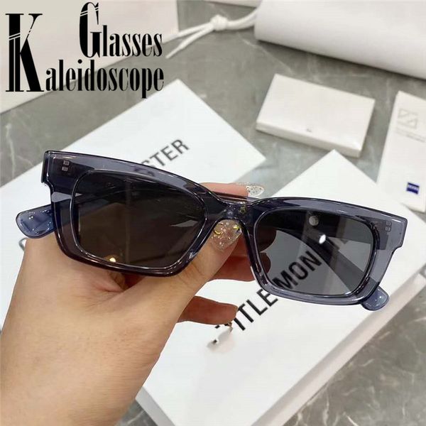 

retro rectangle sunglasses women small narrow sun glasses men brand designer shades vintage travel eyeglasses uv400, White;black