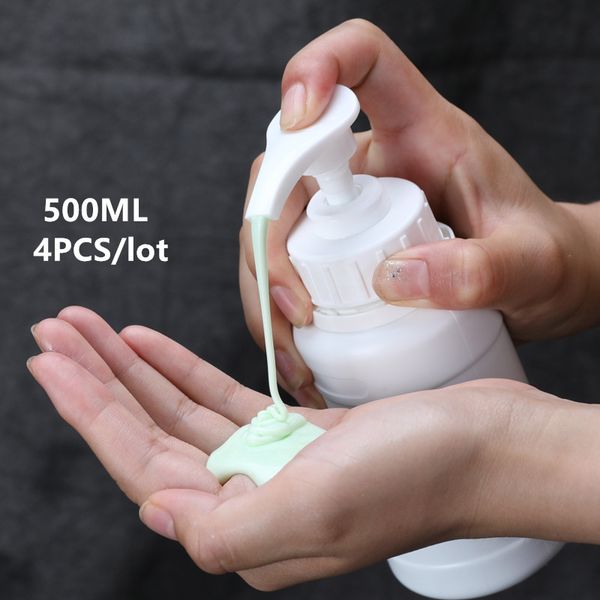 

umetass 500ml plastic empty lotion bottle refillable pump bottles soap foam dispenser cosmetic containers 4pcs/lot
