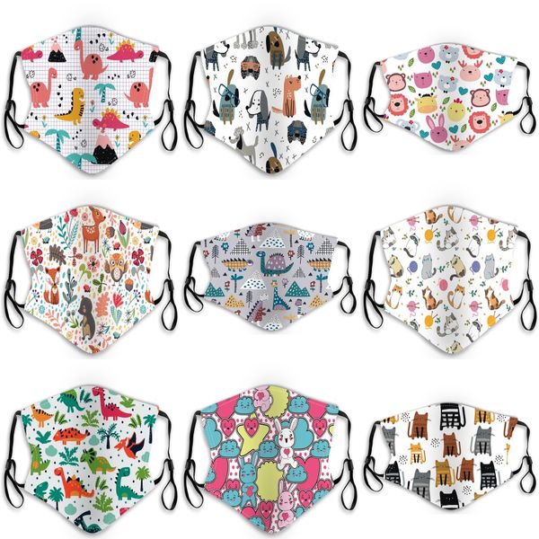 

mask filter breathable valve black cotton blend anti dust face mask protection mask fashion reusable face masks for kids#423